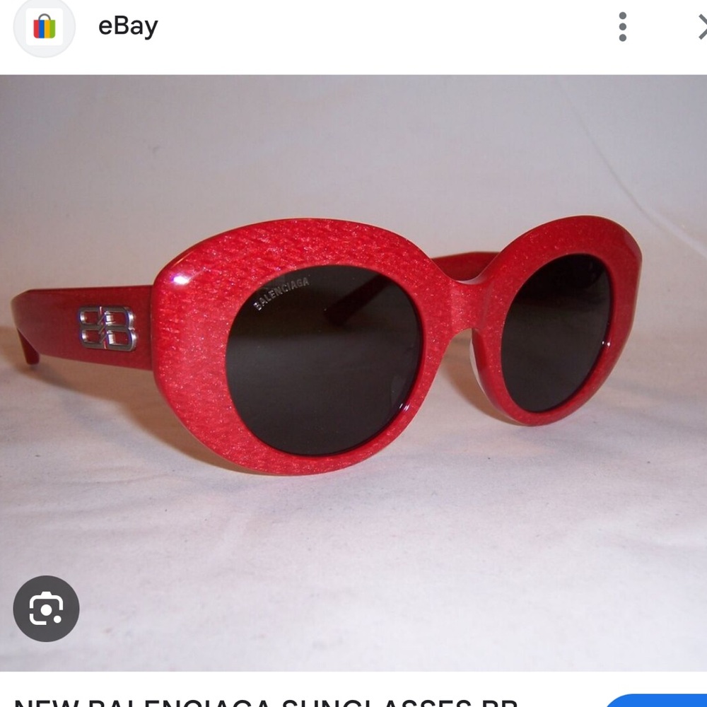 Balenciaga Red Sunglasses